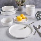 Gibson Home Oslo 12-piece Porcelain Dinnerware Set - White