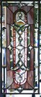 Stained Glass Transom Window Hanging Panel 30 X 13 1 4 Incl  Hooks