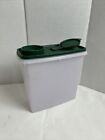Vintage  Tupperware Cereal Keeper Container 469 - 12 Green Storage With Lid