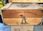 Vintage Boy Scouts Of America Wood Box Crate Gideon Anderson Foot Locker Rare 