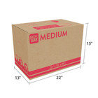 25 Count Recycled Medium Packing Moving Storage Boxes 22x13x15 Durable Shipping