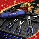 Workpro 3pcs Ratcheting Hose Pinch Off Plier 8  10  12  Locking Hose Clamp Plier