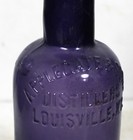 Purple Antique Miniature Pre-pro Whiskey Bottle - Applegate   Sons  Louisville k