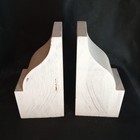 Wood Corbel X2 Indoor   Outdoor 6  X 3  X 2 5  Unused White Primer Architectural