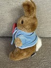Vintage Eden Peter Rabbit Plush Beatrix Potter Carrot Blue Jacket Stuffed Bunny