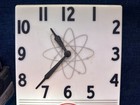 Vintage Rca Electron Tubes Antique Advertising Working Light Up Clock Sign