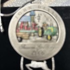 2006 John Deere Pewter Christmas Ornament 2000 Painted