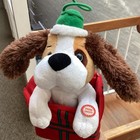 Vintage Tl Toys Hk Ltd Animated Singing Puppy Plush Plays Shout  Works
