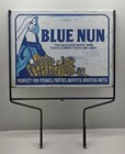 Vintage Blue Nun Wine Metal Sign Store Display Schieffelin   Co  New York 