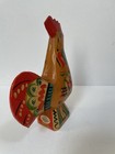 Swedish Wooden Dala Rooster 7   h Nils Olsson Folk Art  Hand Carved painted Vtg