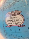 Cram s Imperial World Globe Vintage rotating 12 