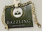 925 Sterling Silver Italy Kids Figaro Link Bracelet Gold-tone 4grams 5mm 6   
