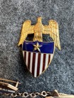 Vintage Wwii Patriotic Sweetheart Pin Lot Of 2