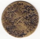 Rare  1866 Estonia Dorpat Tartu Koduraha Home Money Brass Token 50 Marke  F