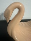 Vintage Ceramic Swan Hand Towel Cloth Holder Bathroom Decor Peachy Pink
