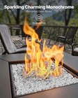 Vevor 10 Lbs Fire Glass 1 2-inch Fireplace Glass Rocks For Fire Pit Table Clear