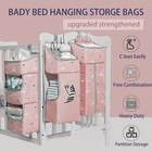 Hanging Diaper Caddy Organizer For Baby Crib - 3-in-1 Diaper Stacker For Chan   