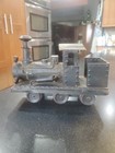 Vintage Black Metal Railroad Train Engine Car