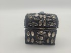 Old Pill Box Trinket Decorative Pirate Treasure Chest Storage