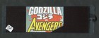 Godzilla Vs Avengers Comic Book Art  Double Sided Laminated Bookmark  New   1 