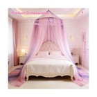 Mosquito Net Bed Canopy For Girls  Princess Bed Canopy Curtains    Fast Usa Ship