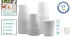 100 Pack Of 8 Oz Eco-friendly White Paper Hot Cups For Everyday Use