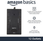 Ups Battery Backup   Surge Protector 800va 450w  12 Outlets  Standby Uninterrupt