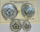 2017 Fine Silver Fractional Coin Maple Leaf Set W  Ogp coa