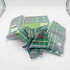 8 World Market Holiday Plaid Retro Napkins And Table Cloth 60 X 90 Nip Cotton