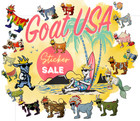  check Out New Low Prices   -huge Lot Goat Usa Rare Stickers decals -your Choice