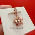 New 925 Sterling Silver Cherry Blossom Charm For Bracelet flower Charm
