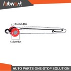 Labwork 2200lbs 1 Ton 8ft 2 4m Lift Manual Hoist G80 Chain W  2 Heavy Duty Hooks
