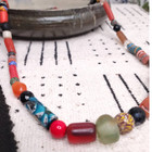 Long Strand African Antique Variety  Glass African Trade Beads-ghana