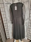 Made With Love Sheer Sequins Sleeve Formal Maxi Dress Sz M  Mother Of Bride Nwt