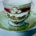 Baltimore  Maryland Md Antique Souvenir Pearled Flowers Art Nouveau Tea Cup