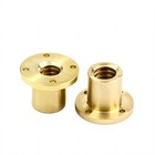 T8 T10 T12 - T40 Brass Round Flange Trapezoidal Nut For Threaded Rod Lead Screw