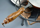 Vintage Mid Century Swiss Hammered Copper Chafing Dish With Two Burners Mounted 