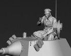 Das Werk takom 1 16 Wwii German Panzer Tank Commander Plastic Model Figure Kit
