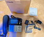 Vtech Vg208 Corded cordless Phone W  Answering Machine  Call Block  Dect 6 0