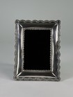 Vintage Ornate High Relief  925 Sterling Silver Wood Picture Frame 4x6 Photo