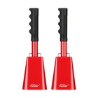 Eastar 2  Red Cowbell With Handle Noise Maker Football Game Sport Event Cow Bell