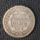 1853 Arrows Seated Liberty Silver Half Dime  Grade G    Free Ship  C5487