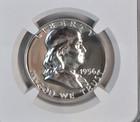1956 Type 2 Ben Franklin Half Dollar 50c Ngc Pf 69 90  Silver Brown Label