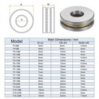 4sets F8-22m Miniature Thrust Ball Bearings Chrome Steel With Washers