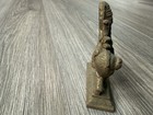 Brass Statue Hindu Goddess Durga Murti Riding Lion 