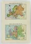 1938 Original Wwii Map Of Europe Showing The Dismemberment Of Czechoslovakia 1st