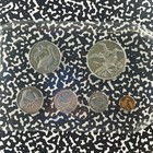 1973 British Virgin Islands 6x Coin Mint Set Lot b2382 Including Silver 
