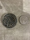 Vintage Metal Button 1800s  Large  1-1 2    Brass Top Steel Back 