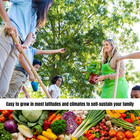 Survival Garden Heirloom Seeds Non Gmo - 105 Varieties Of Herb  Fruit And Vegeta