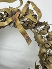 Vintage Brass All Seasons Bells And Holly  Leaves Holiday Wreath 9   